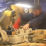 Keith a-cutting